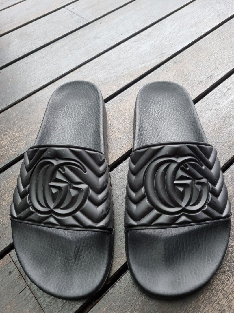 Gucci gg rubber clearance slides