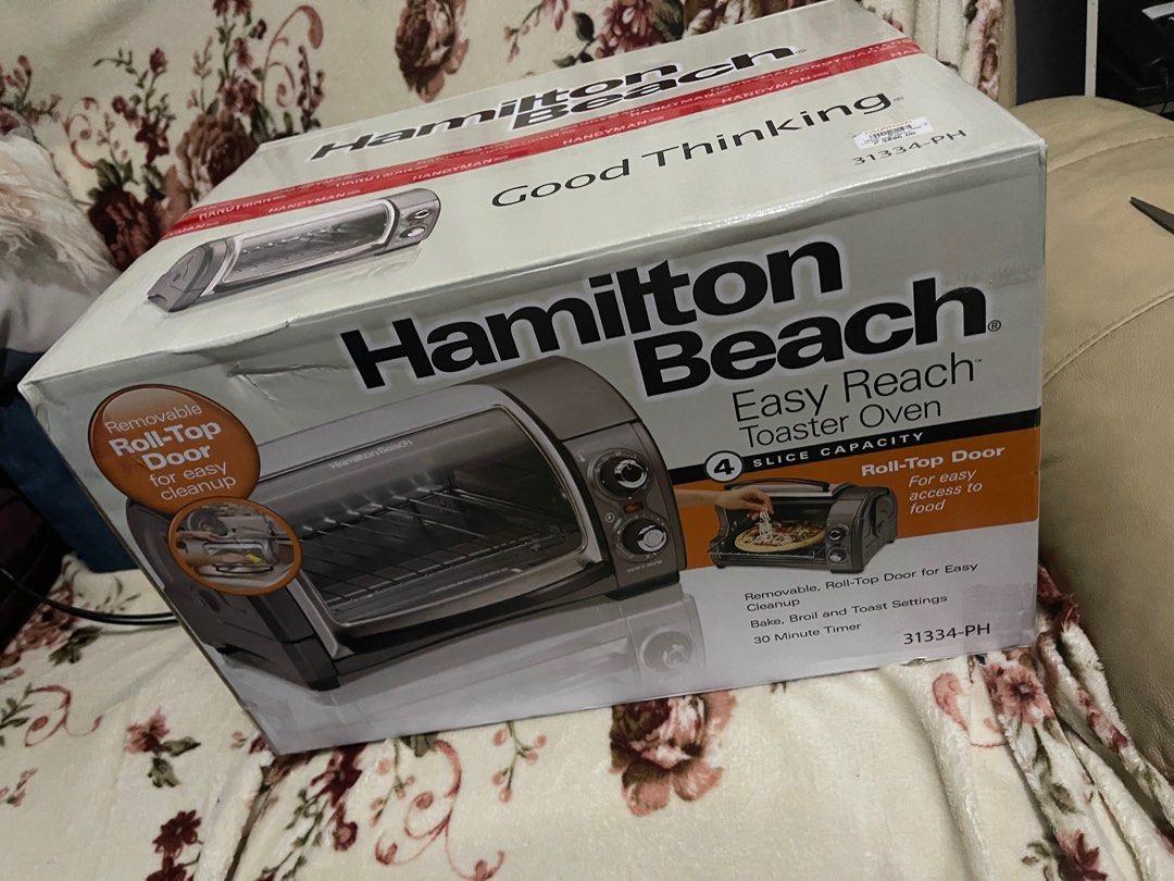 Hamilton Beach 4 Slice Easy Reach Oven - Gray 31334