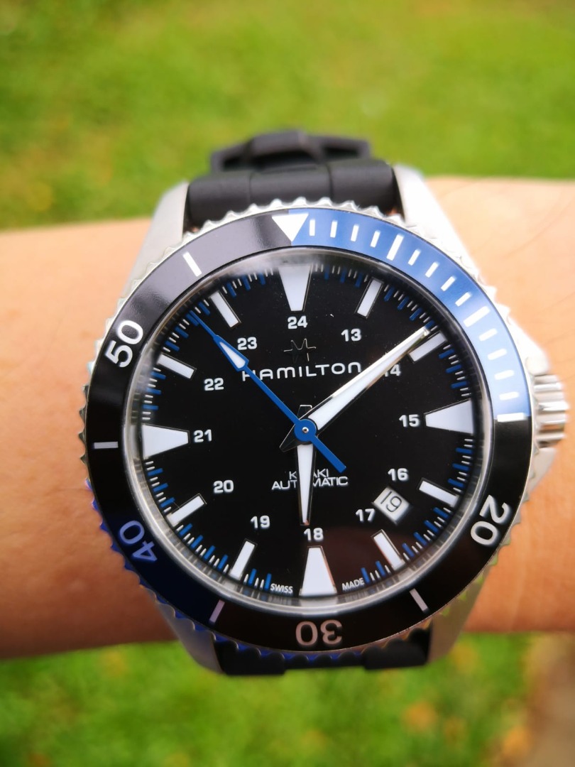 Hamilton Khaki Navy Scuba Automatic 40MM Black Dial Watch Luxury
