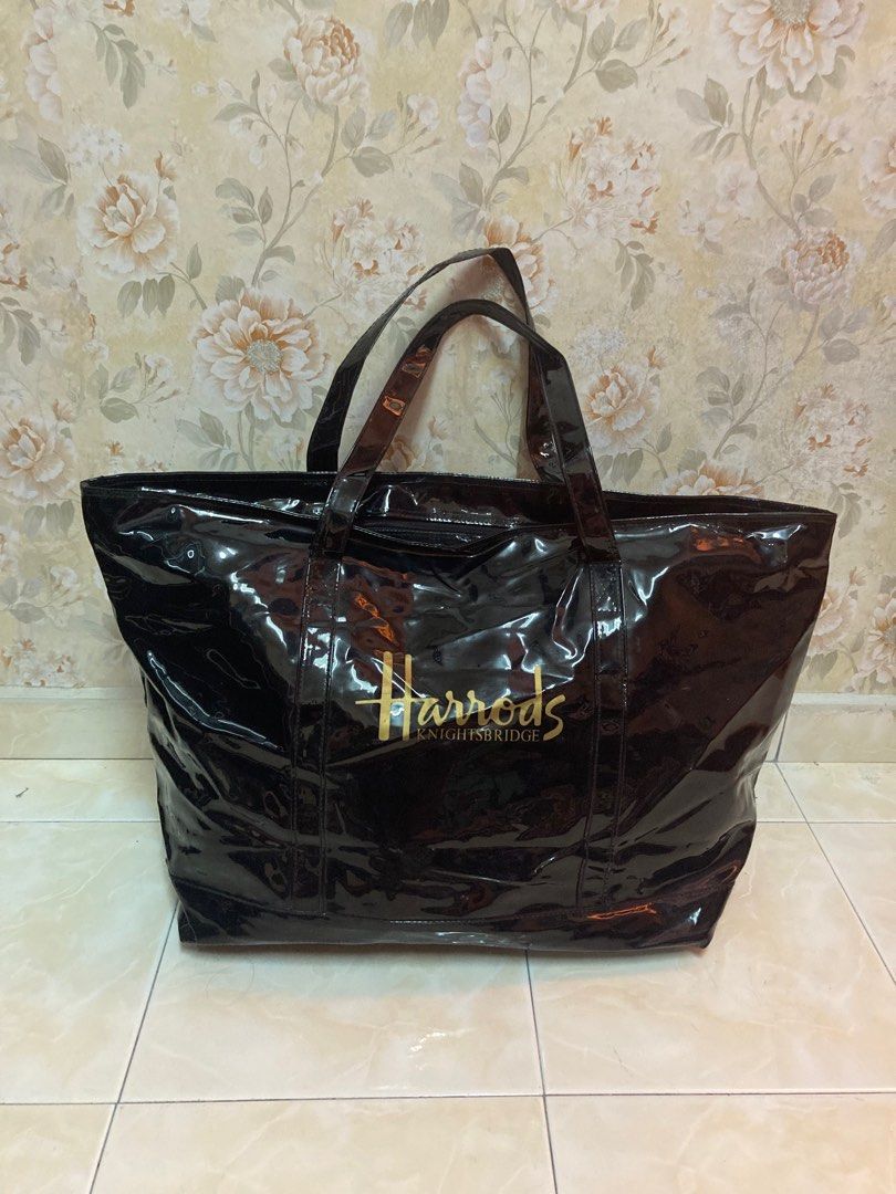 Harrods Knightsbridge London XL tote travel bag shoulder bag weekender travel bag gym bag