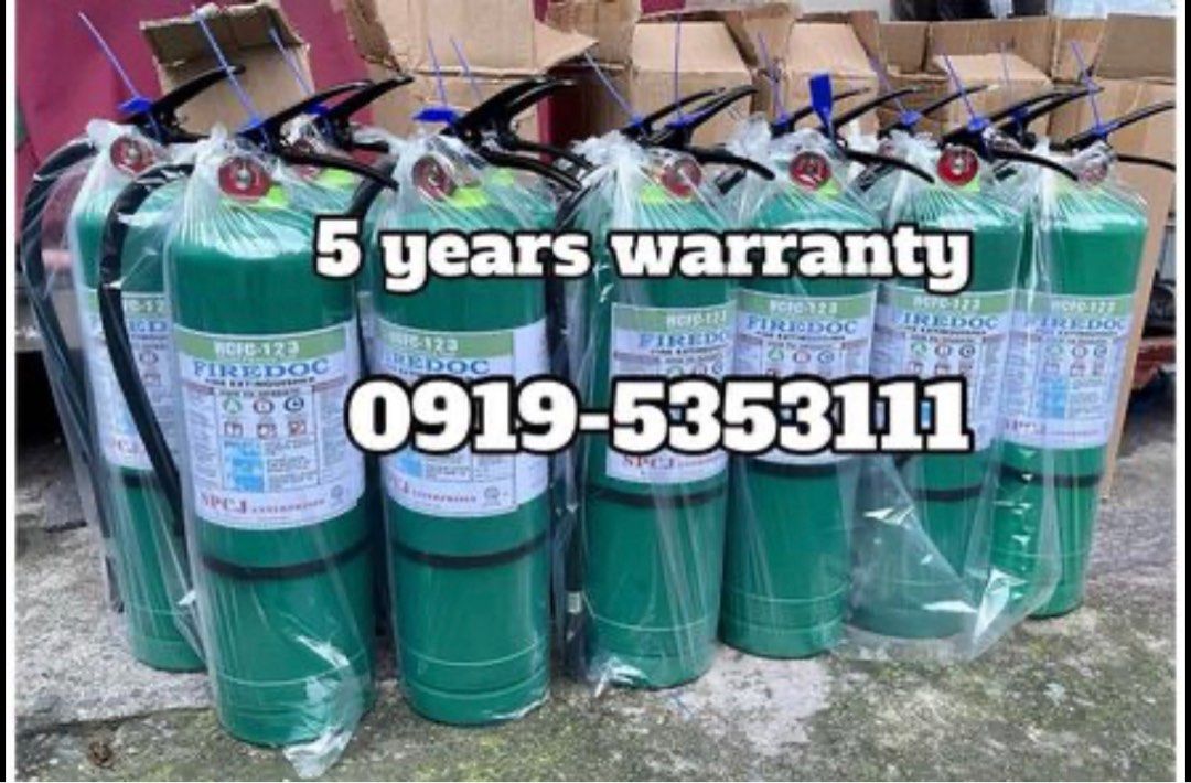 Hcfc Fire Extinguishers-5 years Validity (Category: Security Systems & CCTV Cameras) located in Pasig City. Submitted by paolojonson (Listing ID 1221620785, Image 1). Description: Brand New Hcfc 123 type Fire Extinguishers. Pricelist: 10lbs. 4,000 20lbs. 7,500 50lbs. 20,000 Refill: 230 pesos per lb. ☑️Bfp Approved ☑️Bir Receipts ☑️Dti ☑️Business Permit ☑️Iso 📱09195353111 📧 spcjenterprises@gmail.com Free Delivery Within Metro Manila..