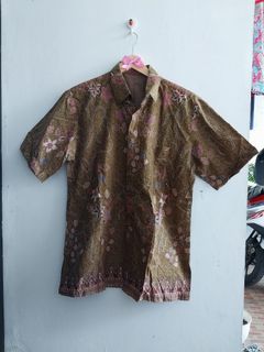 Hem Batik Pria Coklat LD 114