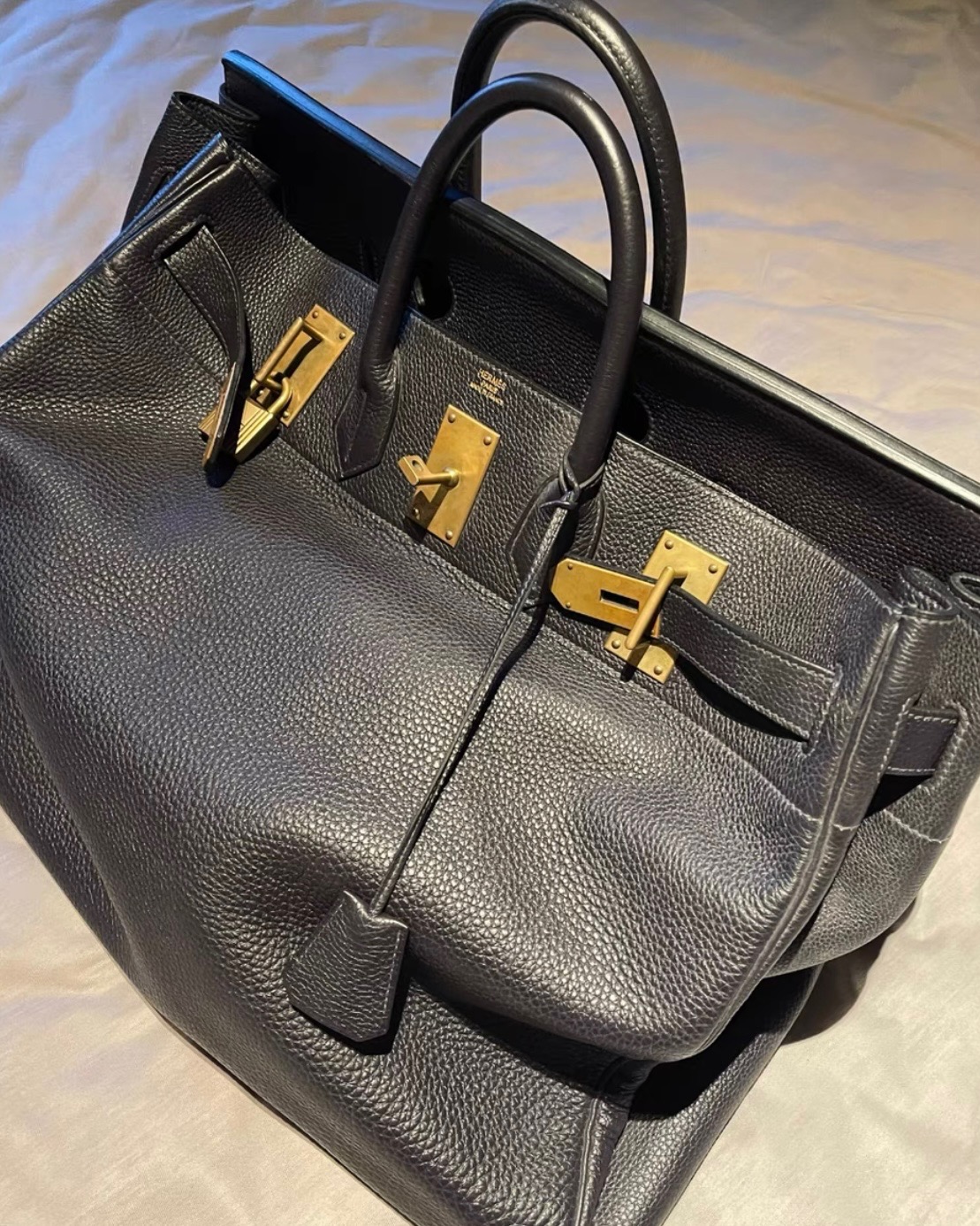 hermes birkin hac 50 black ghw