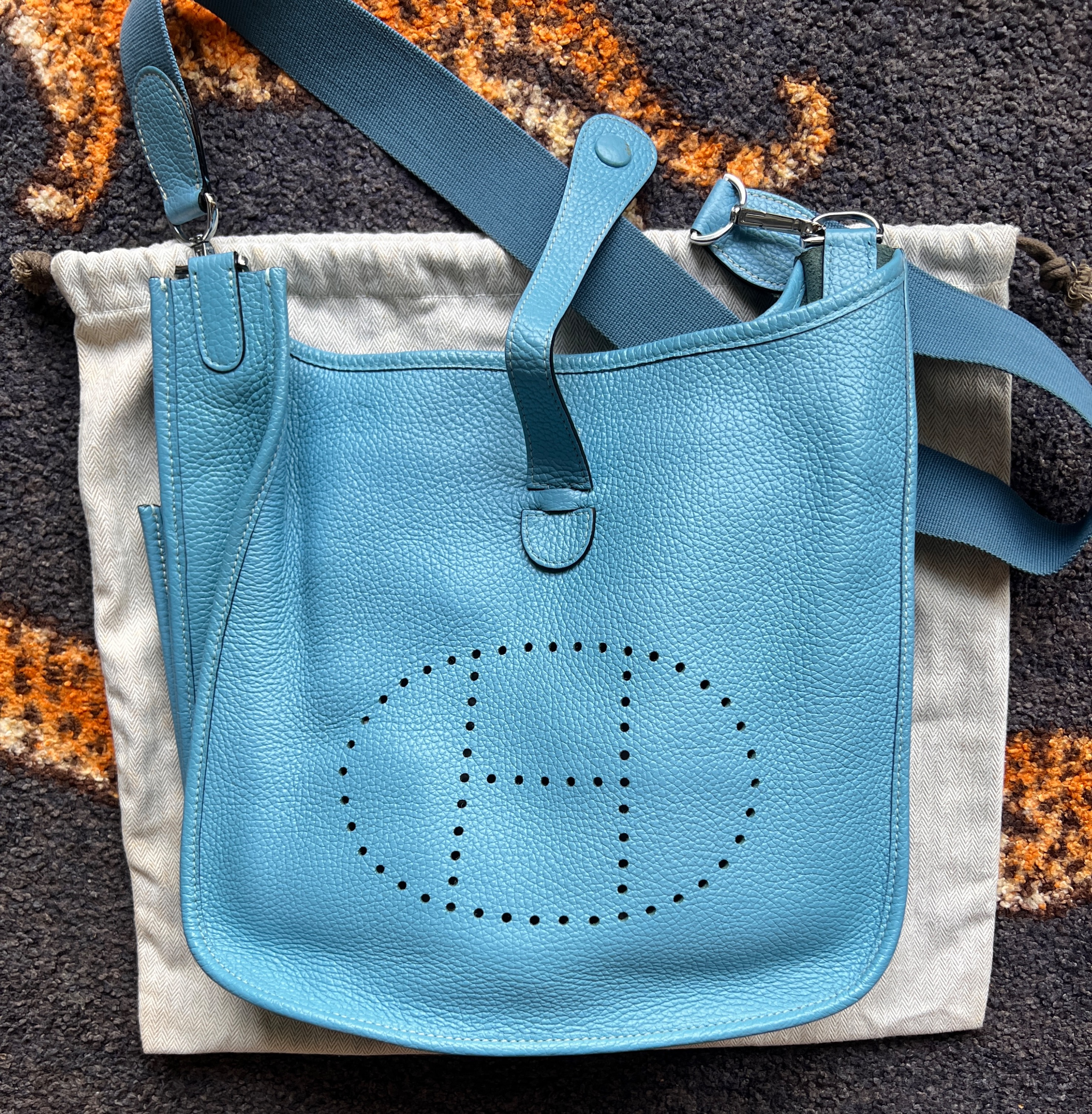 Hermes Mini Bag Evelyne, Luxury, Bags & Wallets on Carousell