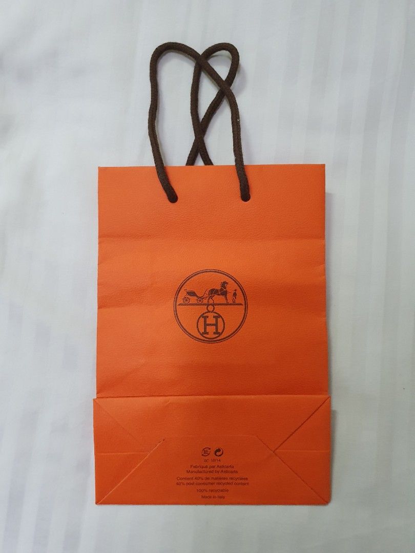 Hermes Small Paper Bag, Luxury, Bags & Wallets on Carousell