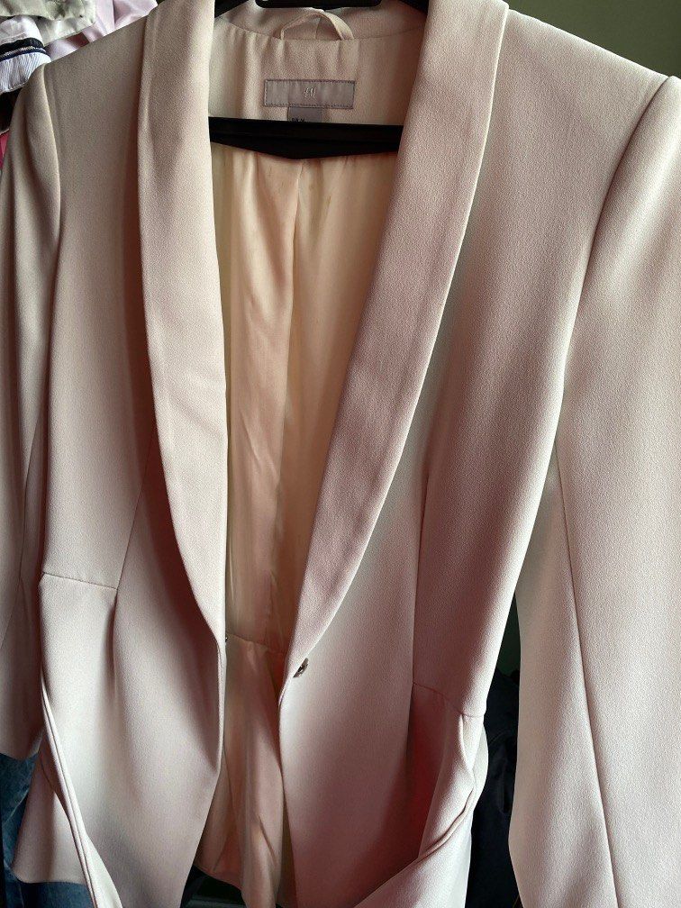 H&m top belted blazer