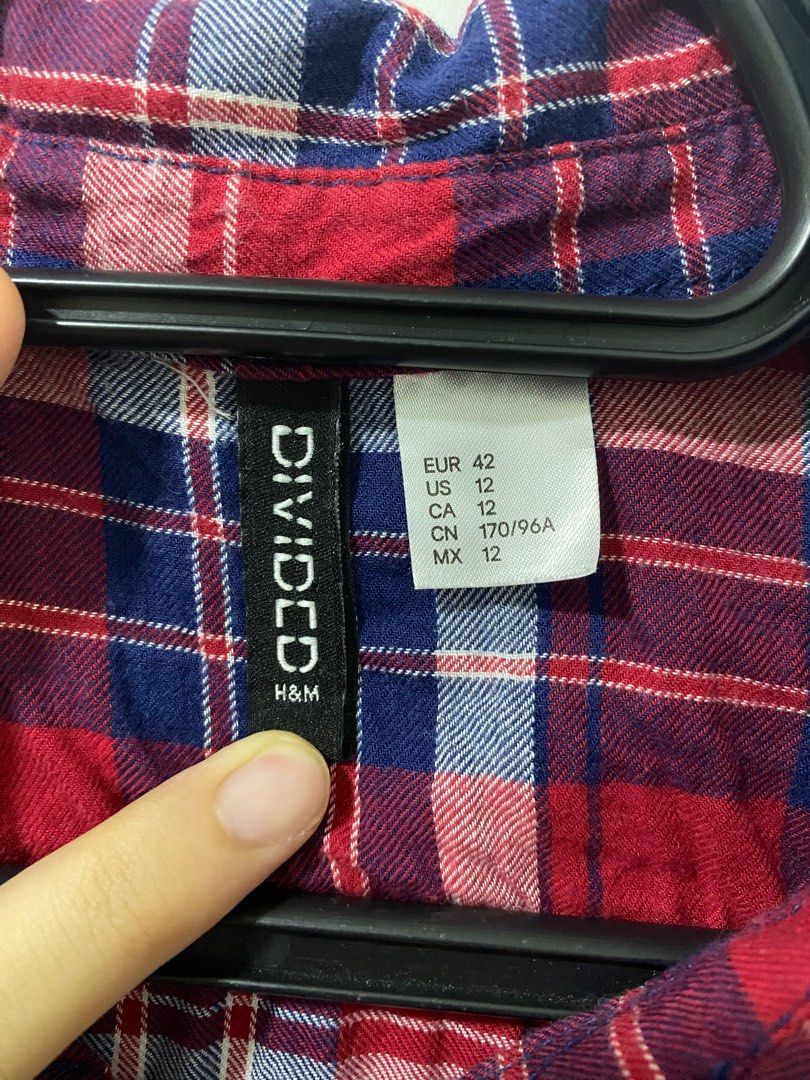 H&m womens flannel shirts sales