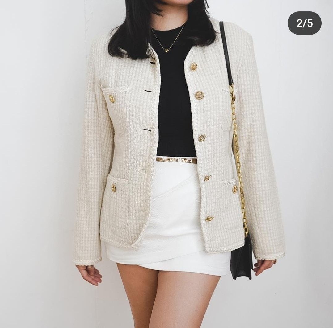 H&m tweed coat hotsell