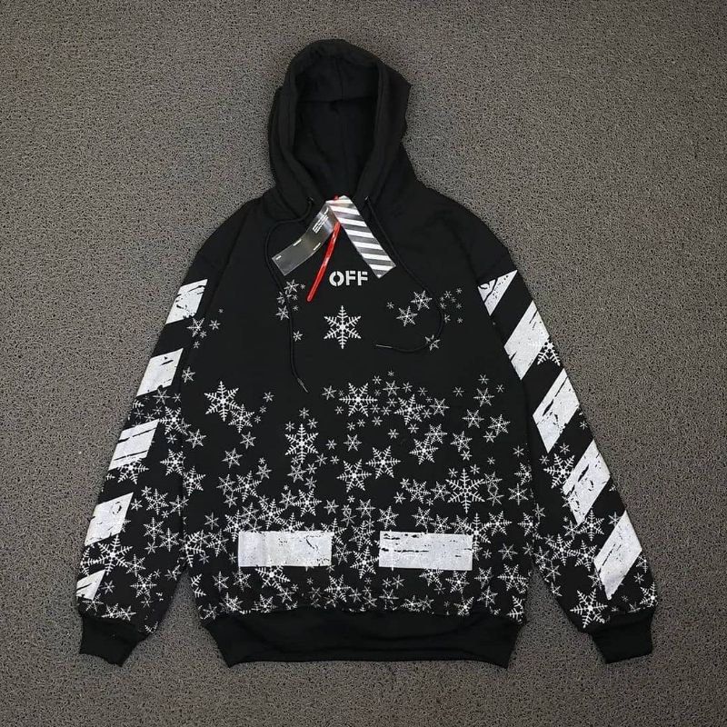 Off white on sale snowflake hoodie