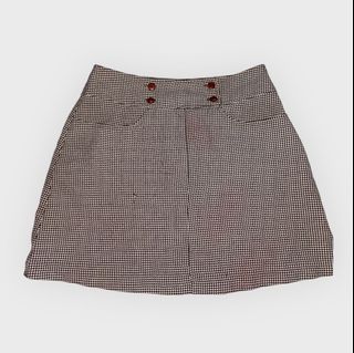 houndstooth a-line skirt
