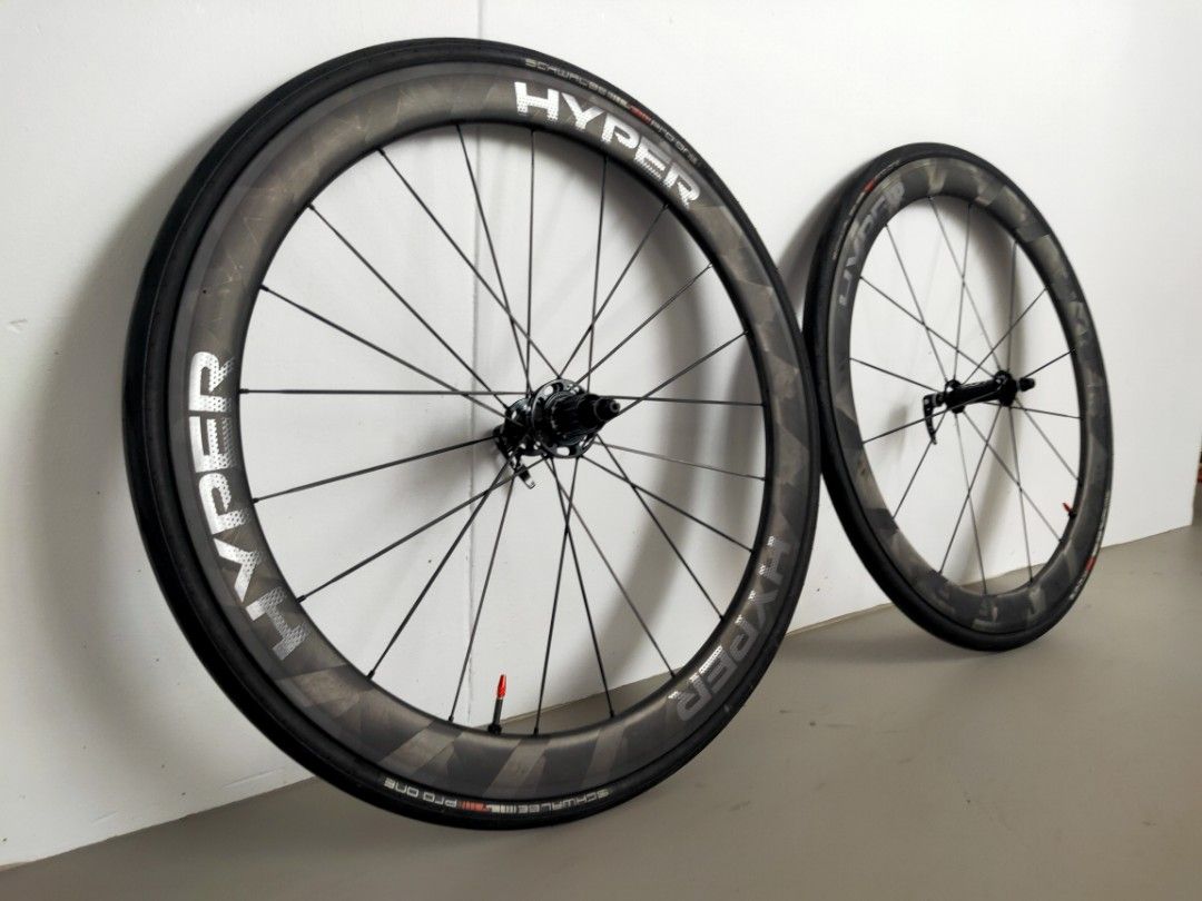 HYPER Wheelset 50mm Rim Brake, Sports Equipment, Bicycles & Parts ...