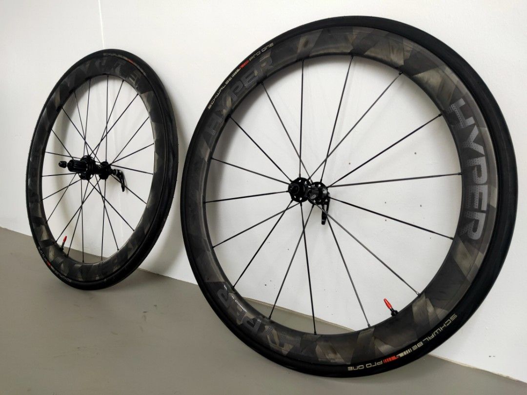 HYPER Wheelset 50mm Rim Brake, Sports Equipment, Bicycles & Parts ...