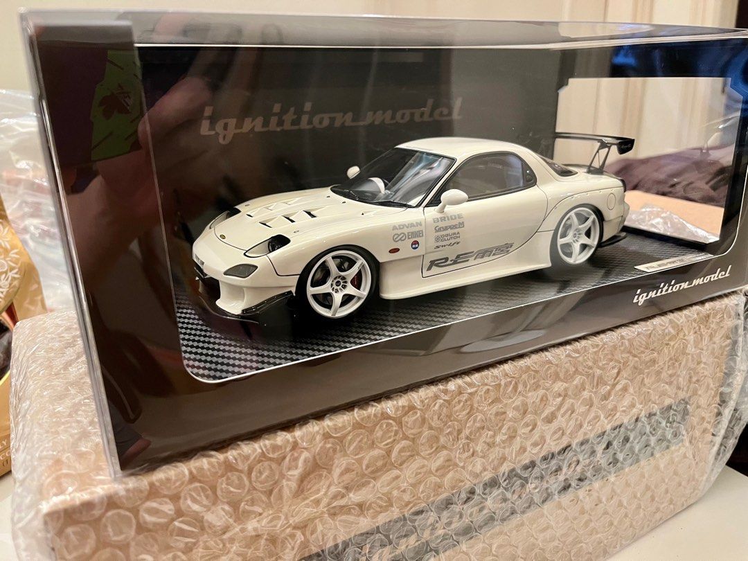 ☆1/18 Mazda RX-7 FD3S RE雨宮☆白 White☆ignition model ...