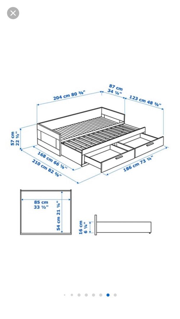 IKEA Brimnes Day Bed & 2 Mattress, Furniture & Home Living, Furniture