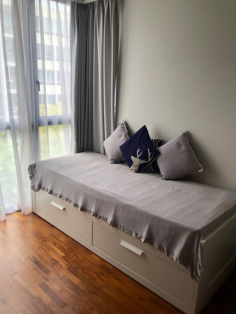 IKEA Brimnes Day Bed & 2 Mattress, Furniture & Home Living, Furniture