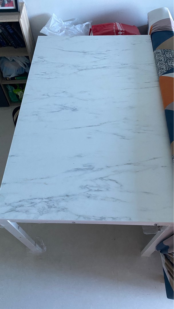 Ikea Marble Pattern Dining Table / Office Table, Furniture & Home