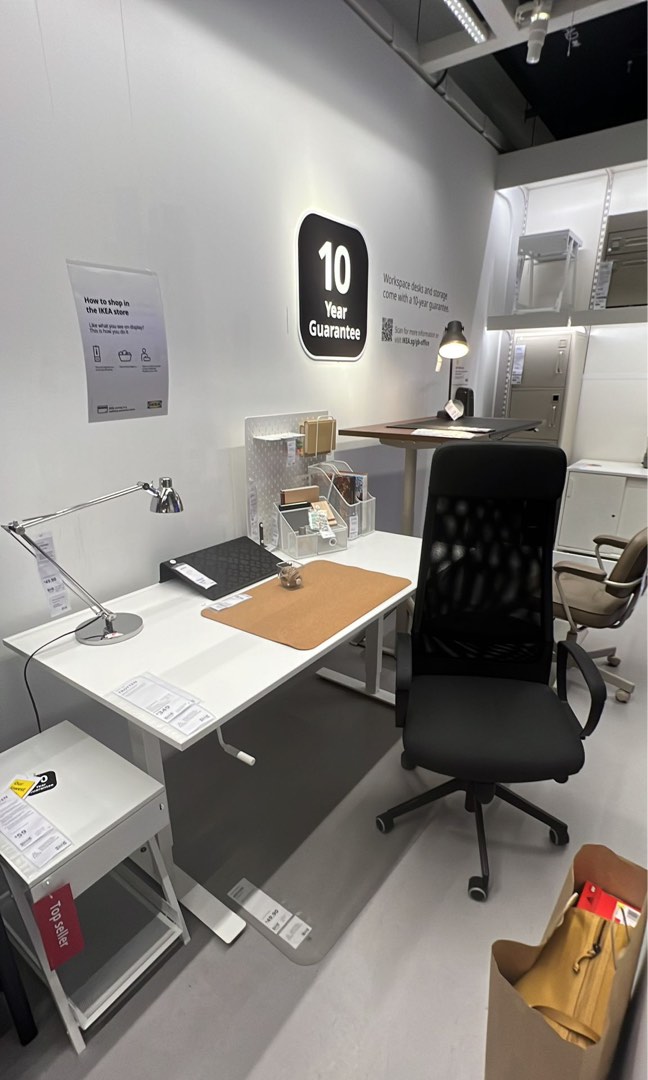 Ikea Office Table Desk and Chair Set, Furniture & Home Living