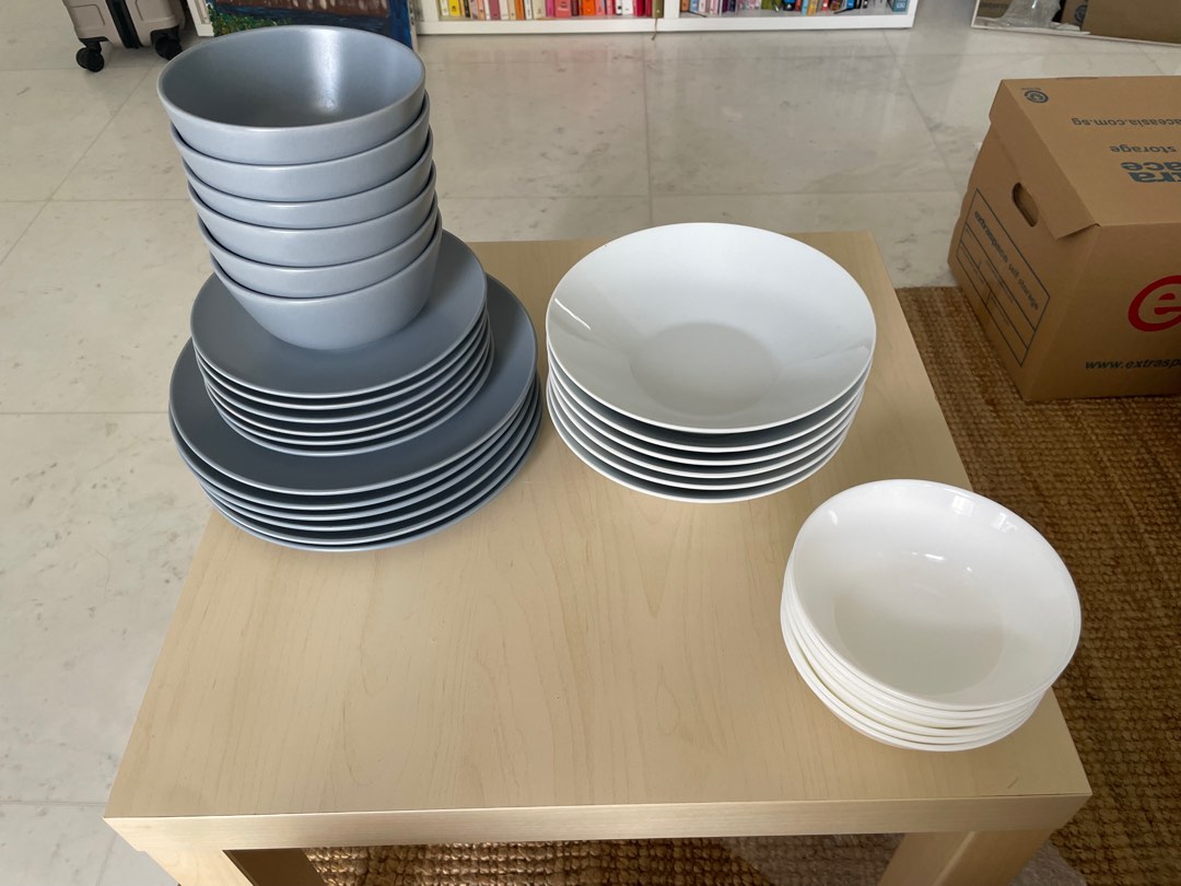 IKEA Plates & bowls set (x6), Furniture & Home Living, Kitchenware