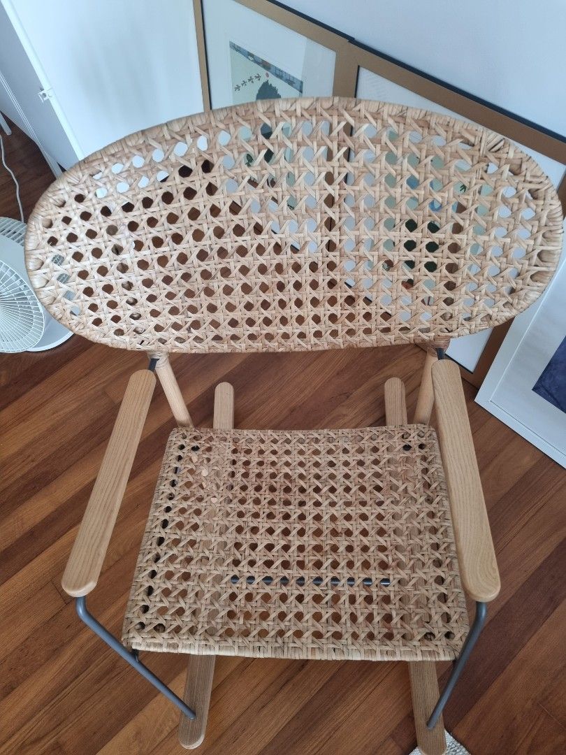 IKEA Rattan Rocking Chairs 1 piece only, Furniture & Home Living