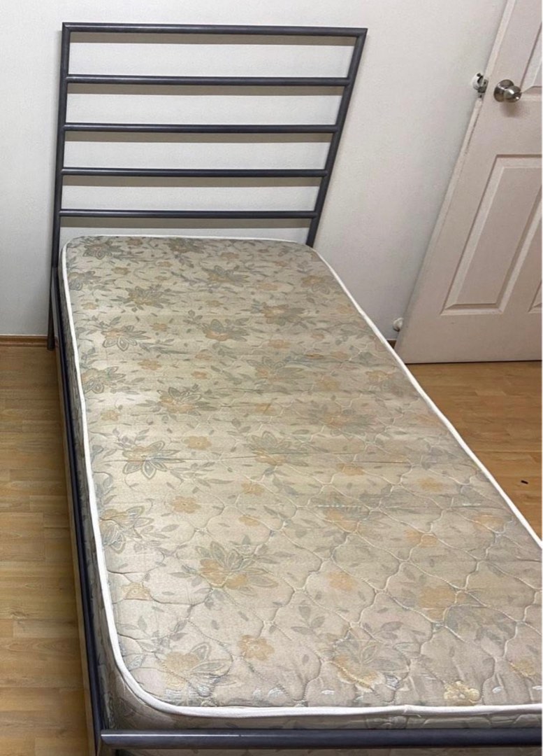 IKEA Single bed + Mattress Set, Furniture & Home Living, Furniture, Bed