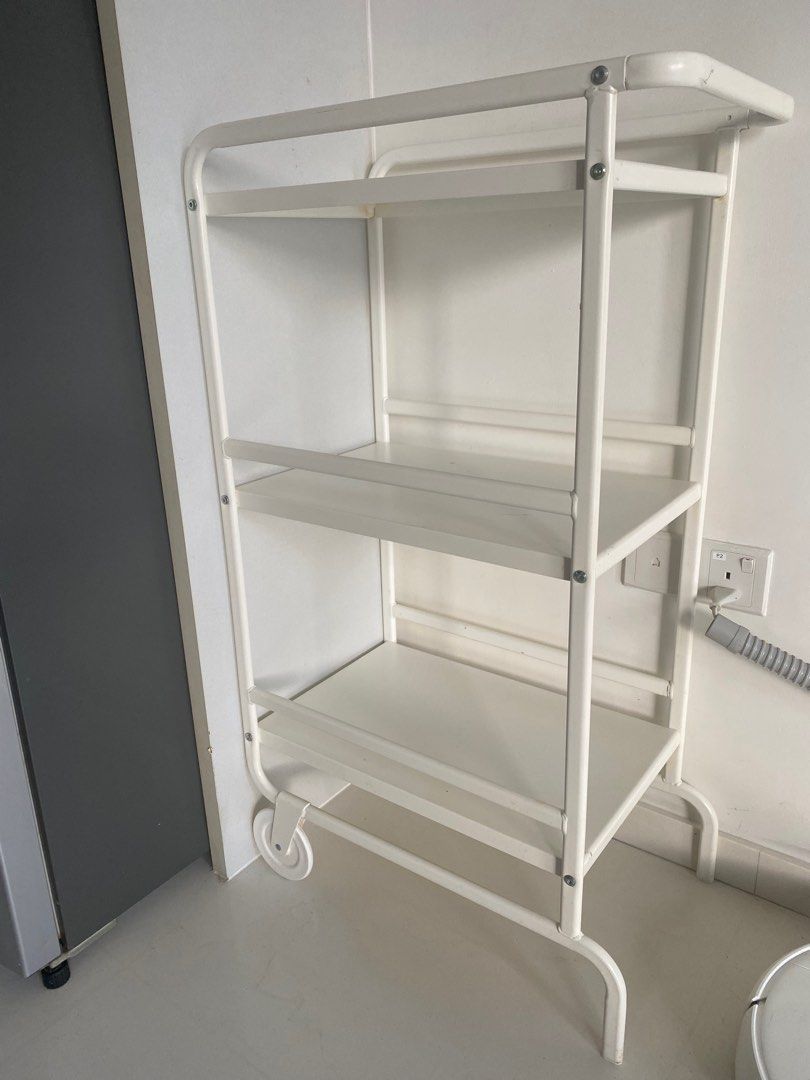 Ikea wheeled rack., Furniture & Home Living, Furniture, Shelves
