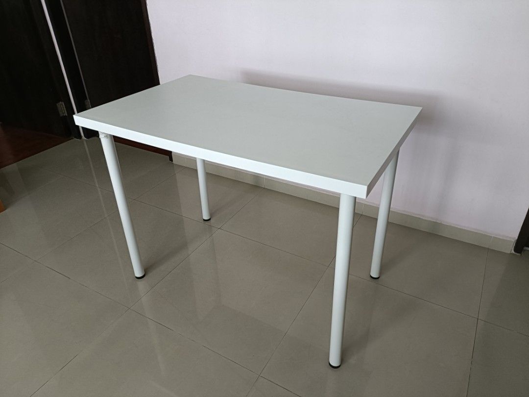 IKEA white table desk - Linnmon Adils, Furniture & Home Living ...