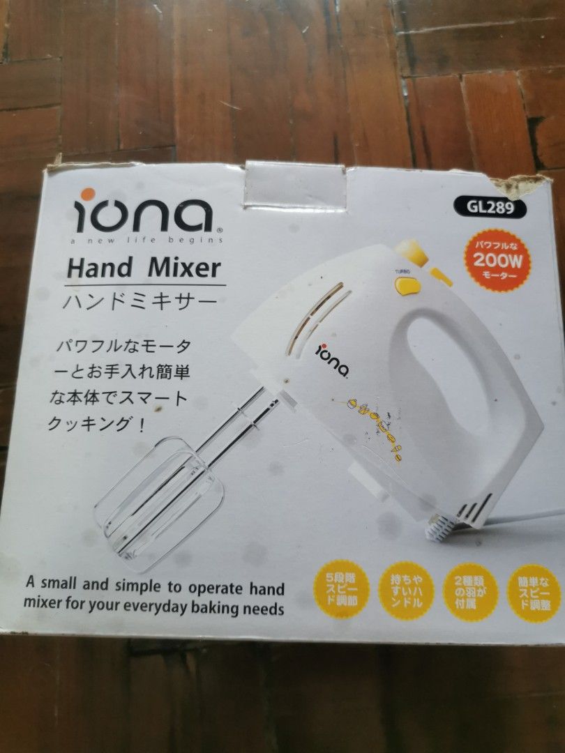 Iona Hand Mixer, TV & Home Appliances, Kitchen Appliances, Hand & Stand