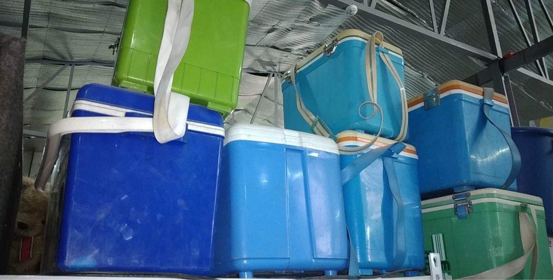 JAPAN HANDCARRY COOLER BOXES BUCKETS, Furniture & Home Living, Home Improvement & Organization