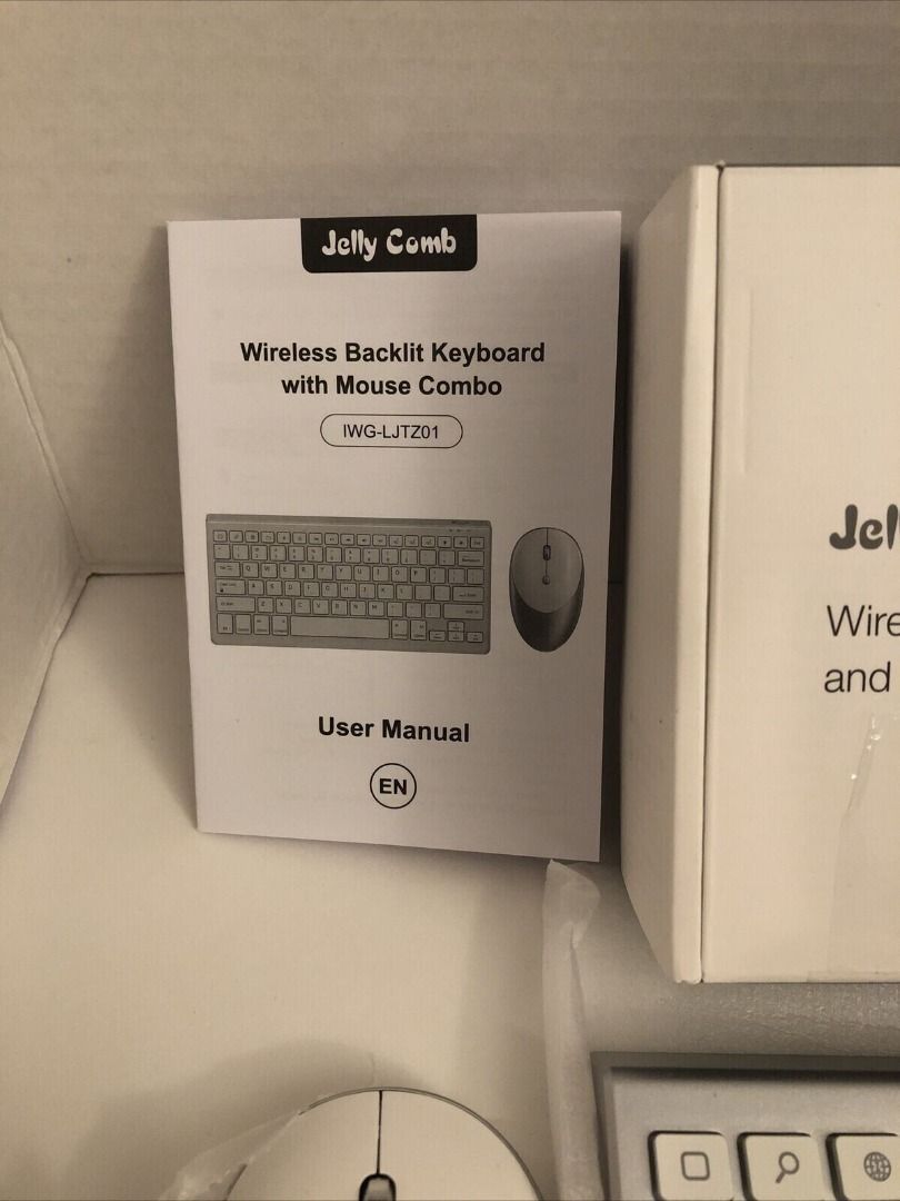 Jelly Comb Wireless Backlit Keyboard And Mouse Combo IWGLJTZ01 (Rose