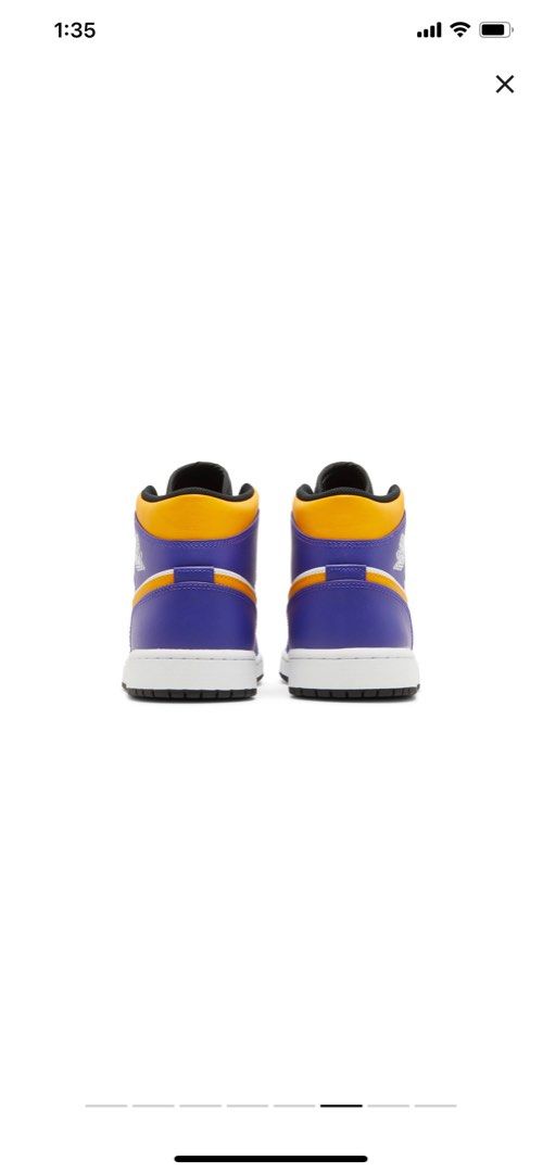Jordan 1 Lakers Men s Fashion Footwear Sneakers on Carousell