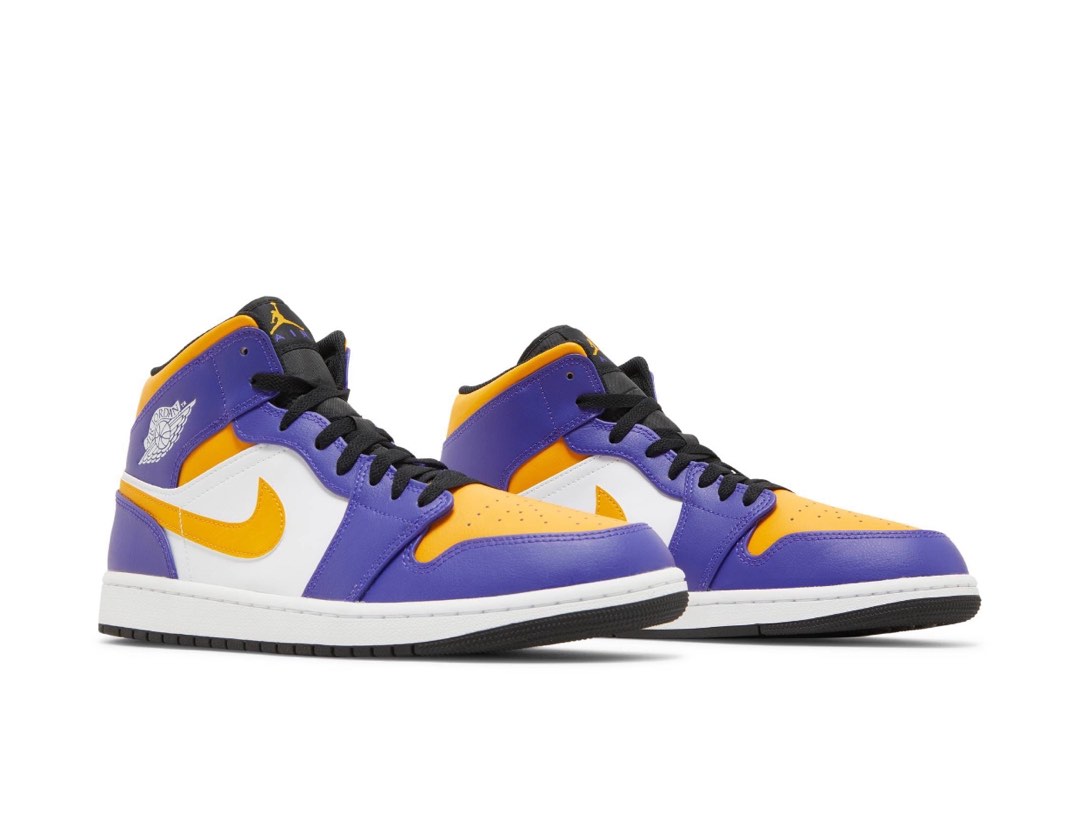 Air jordan 1 clearance lakers release date