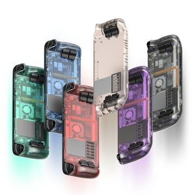 JSAUX Transparent Back Plate Compatible for Steam Deck, DIY Clear Edition  Replacement Shell Case Compatible with Steam Deck, Buttons with Three