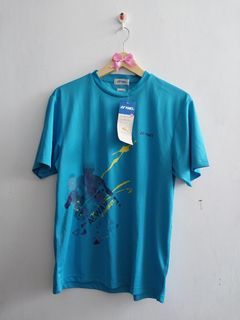 Kaos Badminton Jersey Yonex Size S Biru Hawaiian Ocean
