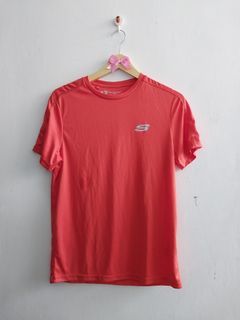 Kaos Jersey Skechers Sport Wanita Size S Merah