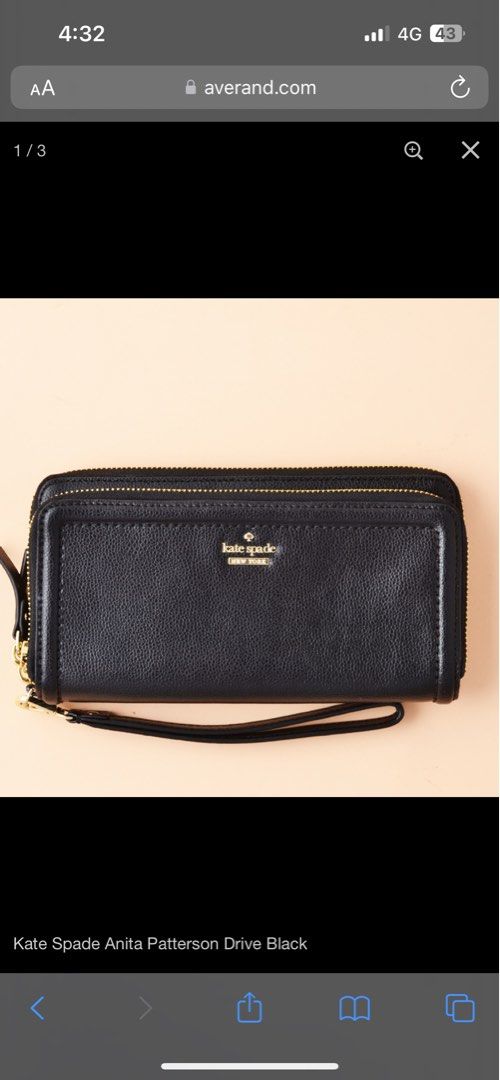 Kate Spade Anita Patterson Wristlet Wallet