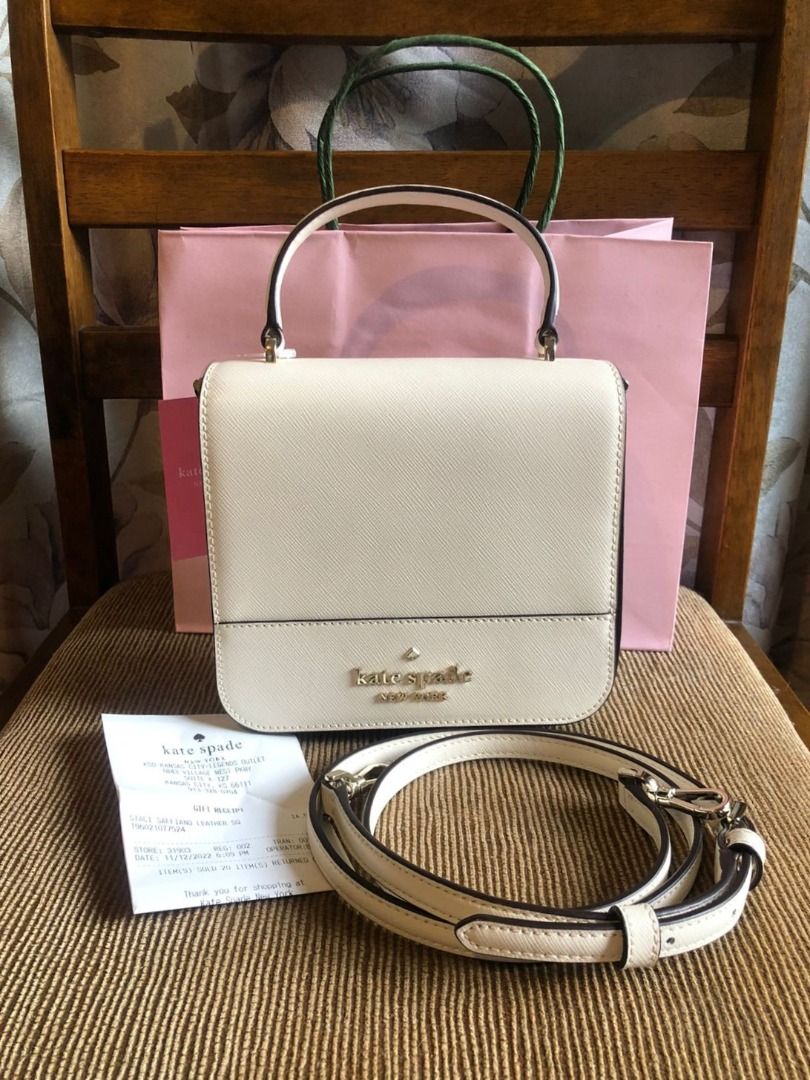 Kate Spade Staci Square Crossbody in Black, Luxury, Bags & Wallets on  Carousell