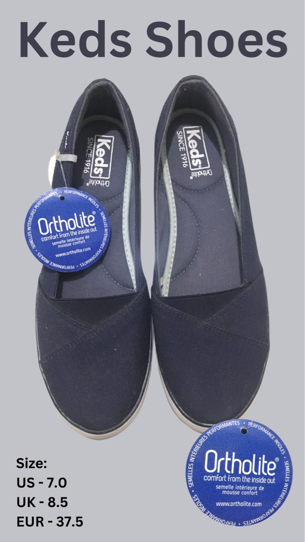 keds navy slip on sneakers