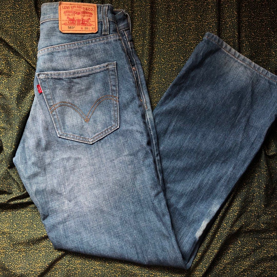 Levi's 569 Bleached jeans, Men's Fashion, Bottoms, Jeans on Carousell