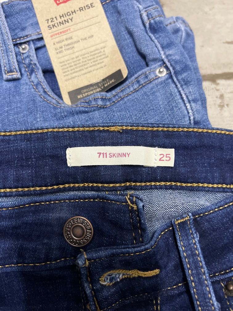Levis jeans - 2 pairs @ $130, size 25, Women's Fashion, Bottoms, Jeans &  Leggings on Carousell