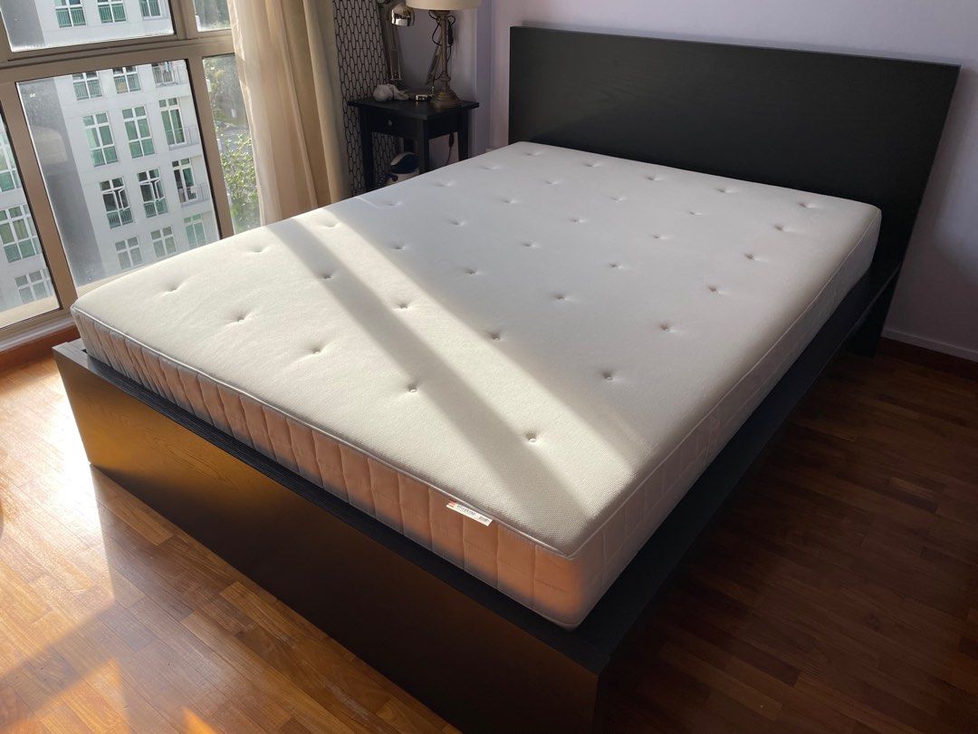 IKEA firm mattress queen size HYLLESTAD, Furniture & Home Living