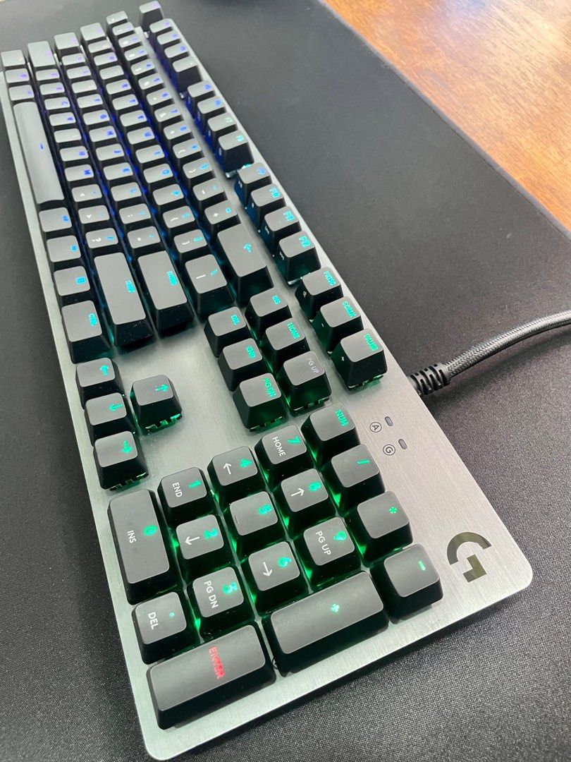 Logitech G512 Carbon Lightsync RGB Mechanical Keyboard (GX Blue Switch ...