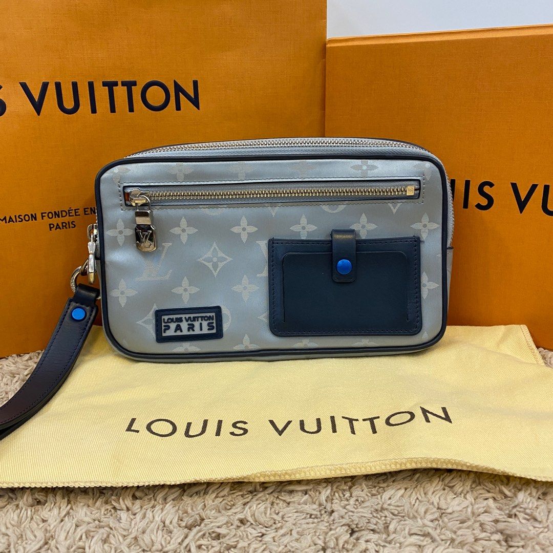 Louis Vuitton, A LOUIS VUITTON SATELLITE ALPHA MESSENGER CLUTCH