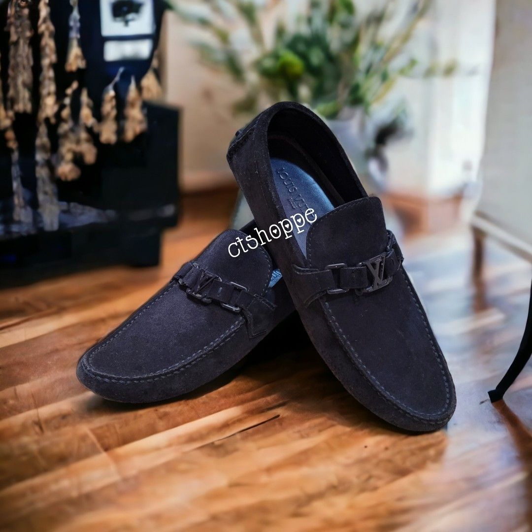 Louis Vuitton Suede Leather Mocassins, Men's Fashion, Footwear