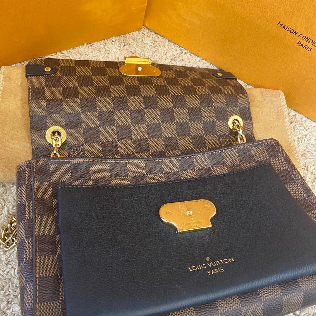 Louis Vuitton DAMIER Vavin Chain Wallet (N60222, N60221, N60237) in 2023