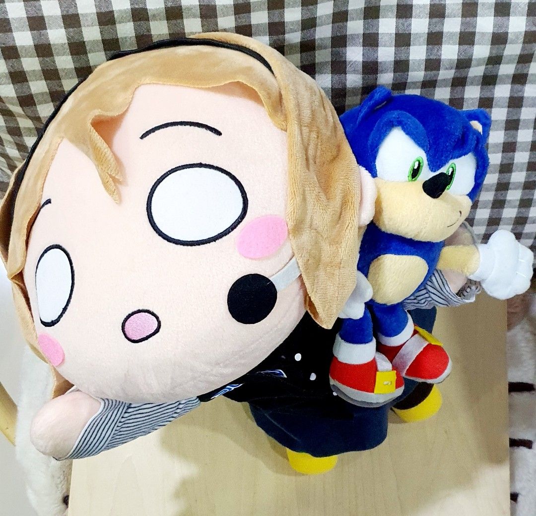 Love Live Sunshine Hanamaru x Sega Sonic The Hedgedog Nesoburi plush 42cm,  Hobbies & Toys, Toys & Games on Carousell