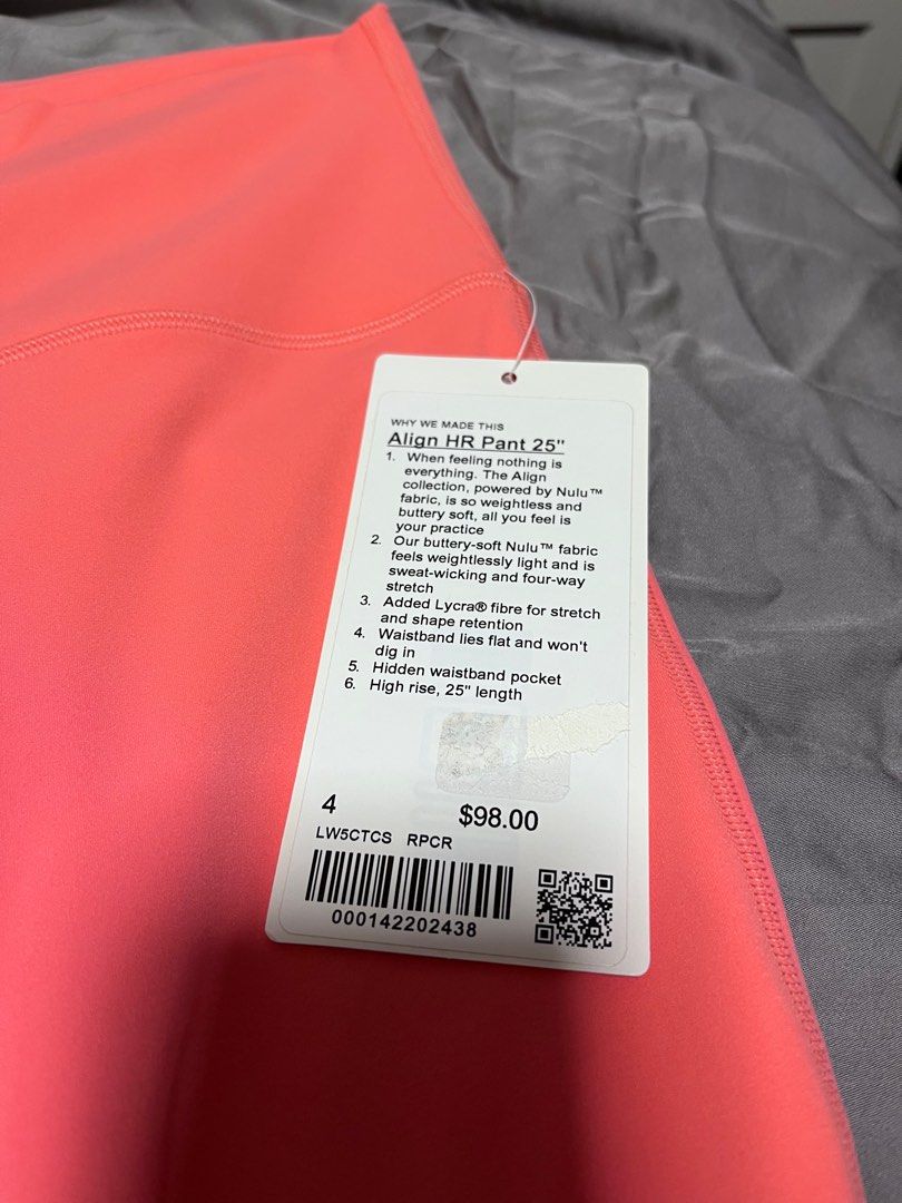 4) BNWT Lululemon Align™ High-Rise Pant 25 in Powder Blue Size 4