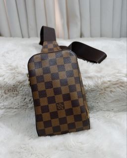 louis vuitton sling bag damier ebene geronimo. authentic code CA0054,  Luxury, Bags & Wallets on Carousell