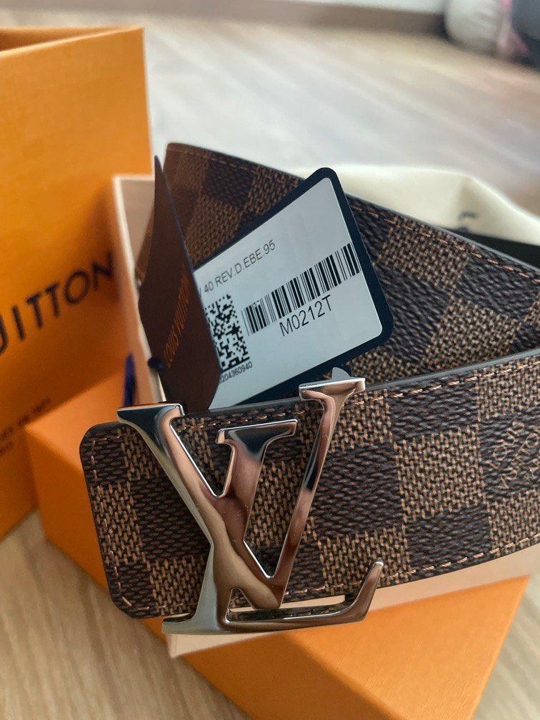 Louis Vuitton Initiales 40mm Reversible Belt Damier Ebene