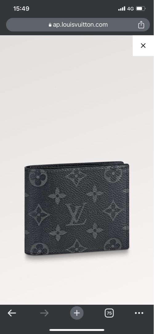 Louis Vuitton M62545 Marco Wallet , Grey, One Size