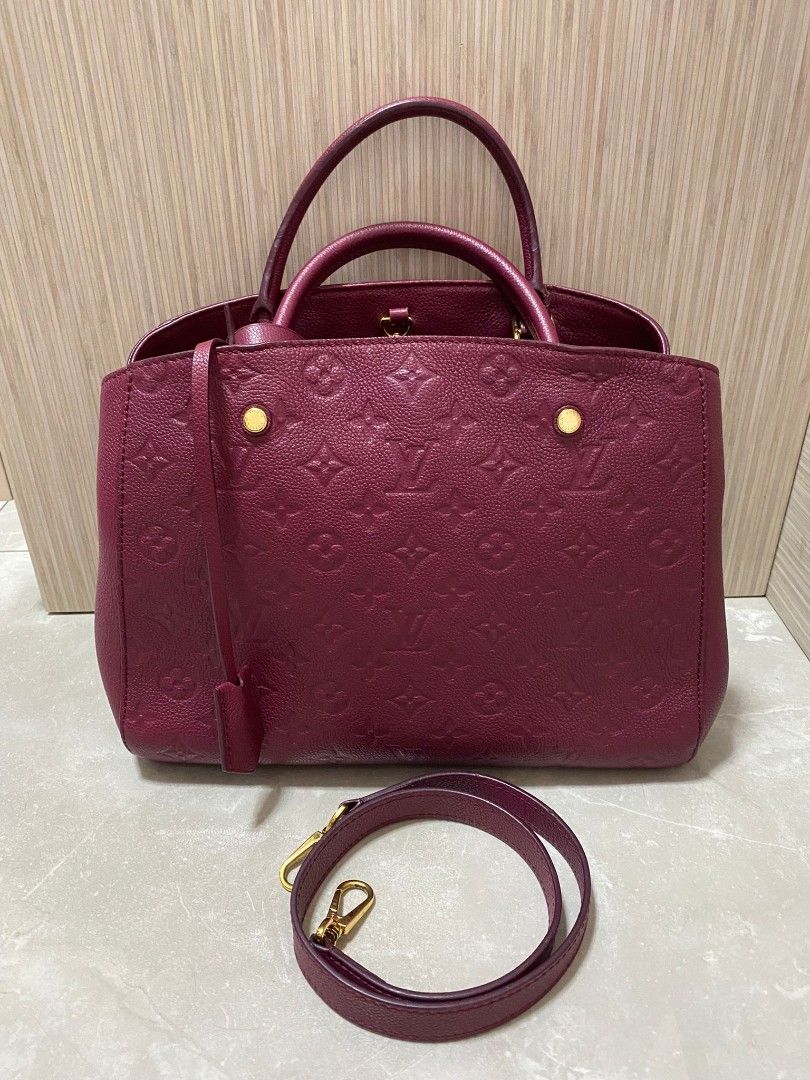 Louis Vuitton M41196 Montaigne MM Satchel Monogram Empreinte